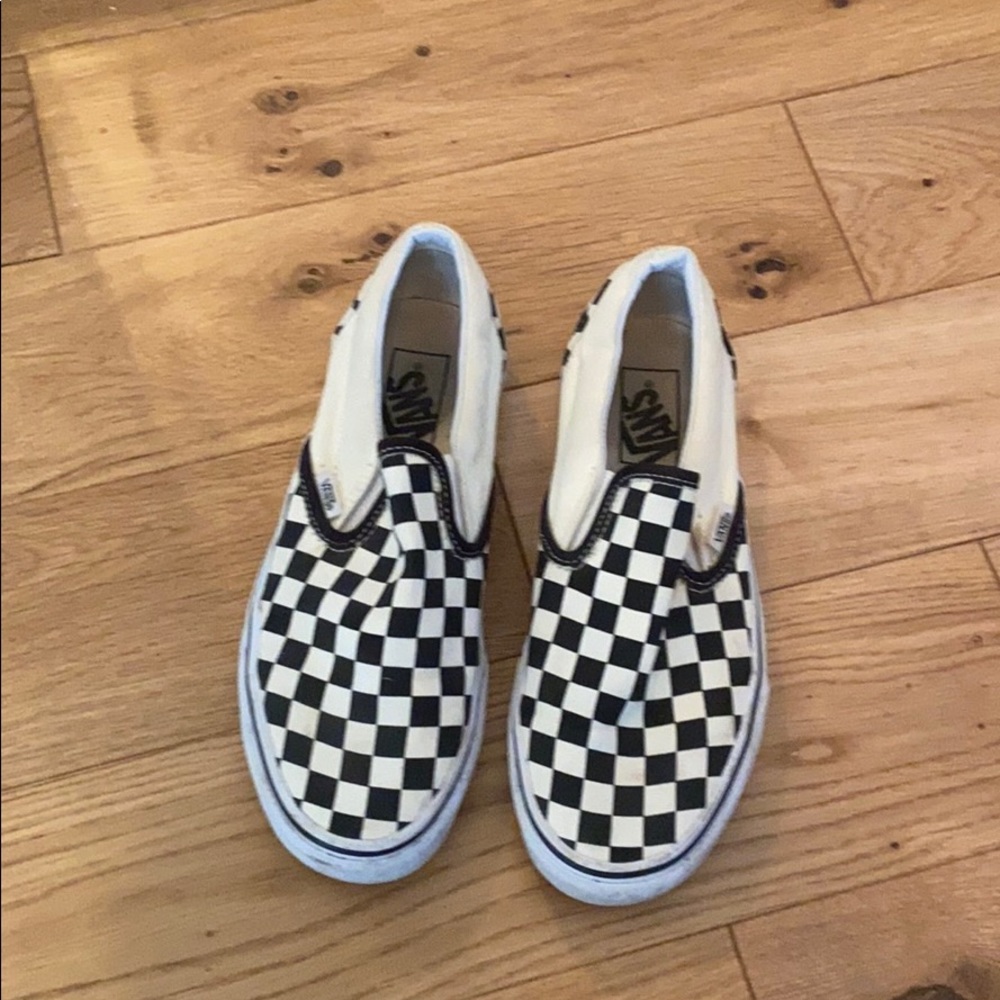 Checkered Slip on Vans